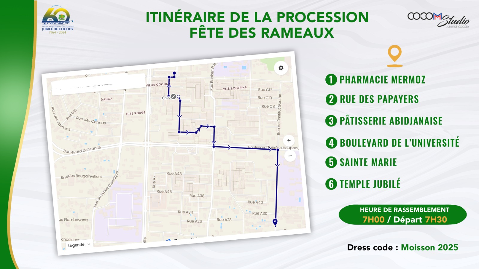 ITINERAIRE PROCESSION RAMEAUX