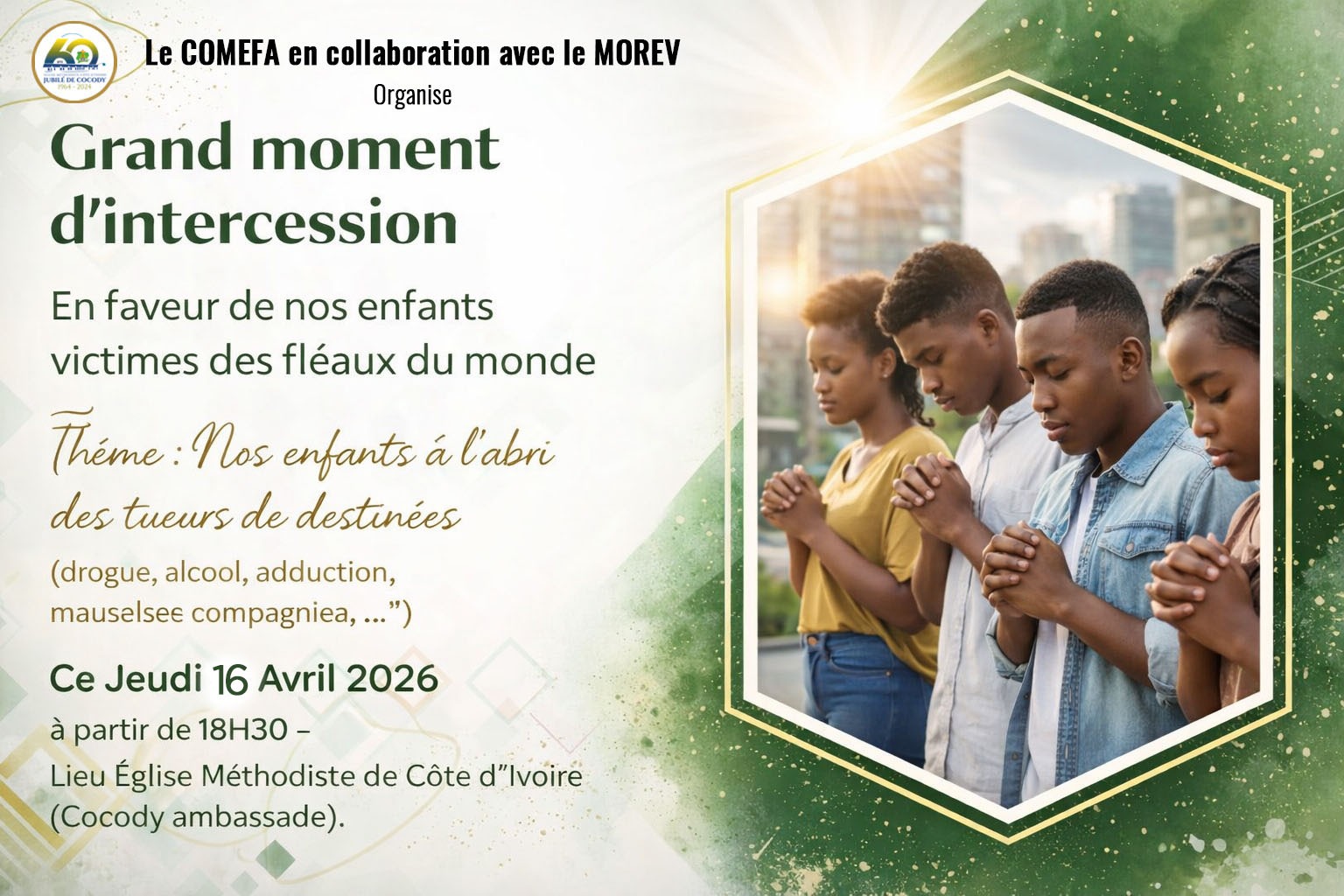 Grand moment d'intercession